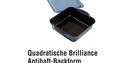 PC Quadratische Brilliance Antihaft-Backform mit Deckel