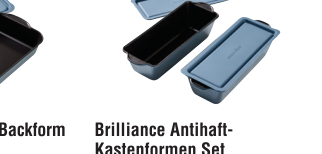 PC Brilliance Antihaft-Kastenformen Set mit Deckeln
